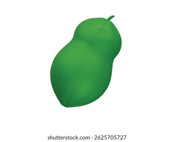  Papaya-Symbol 3D-Illustration rendern


