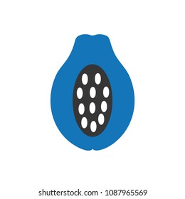 Papaya Icon Blue