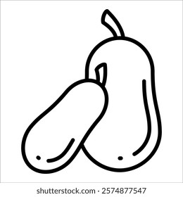 Papaya Icon Element For Design