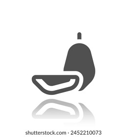 Papaya Icon, Fruit, Vector Illustration