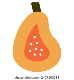 Papaya icon illustration for web, app, infographic, etc