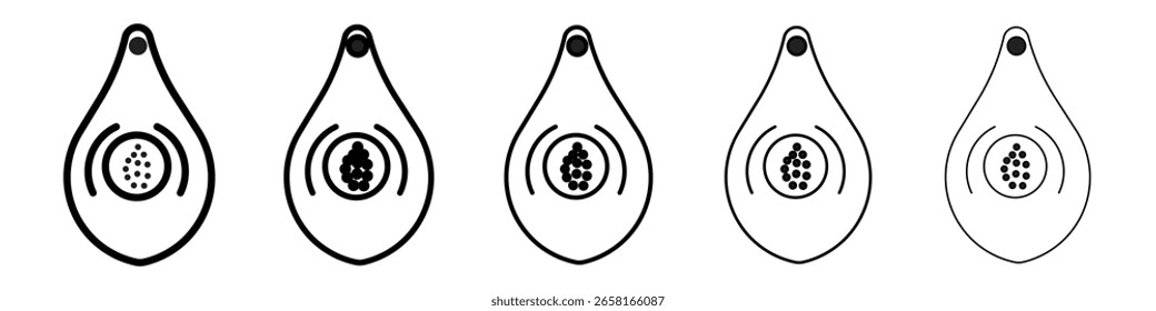 Icono de papaya aislado Vector sobre fondo blanco