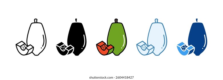 Papaya Icon Set Multiple Style Collection
