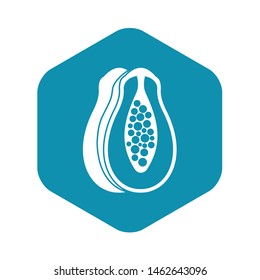 Papaya icon. Simple illustration of papaya vector icon for web