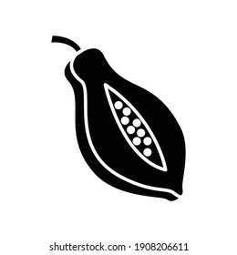 Papaya icon vector on trendy design.