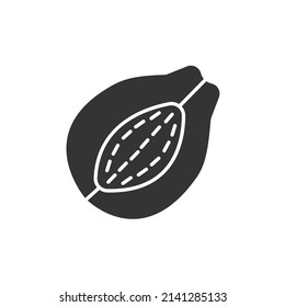 Papaya icons  symbol vector elements for infographic web