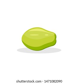 Papaya  isolated on white background. Vector illustration. Eps 10.