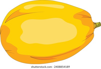 Papaya isolated on white background