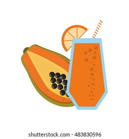 papaya and juice  icon 