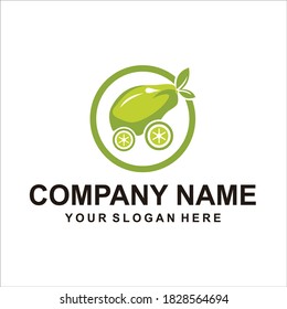 diseño abstracto del vector del logotipo de papaya