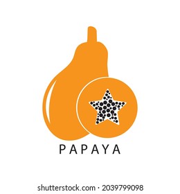 papaya logo vector icon design