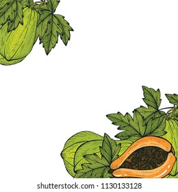 Papaya sketch hand drawn vector illustration.Papaya background.Sweet Exotic Thailand asian fruit. Tropical fruit backgrounisolated design.