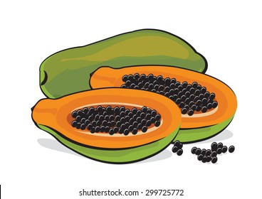 Cartoon papaya List of