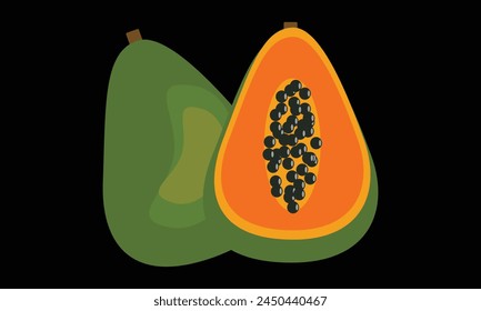 Papaya Vector Design And Illustration.