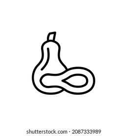 papaya vector icon. fruit icon outline style. perfect use for icon, logo, illustration, website, and more. icon design line style