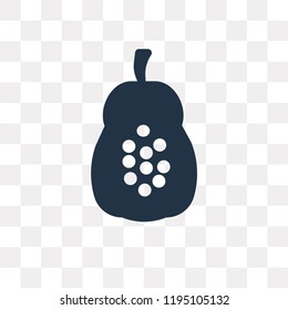 Papaya vector icon isolated on transparent background, Papaya transparency concept can be used web and mobile