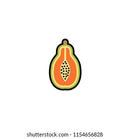 Papaya - Vector Illustration