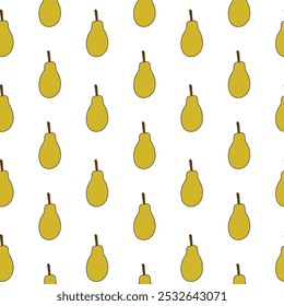 papaya vector seamless pattern design