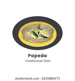Papeda with Yellow Fish Soup, Papua Traditional Food