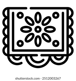 Papel Picado Symbol für Web, App, Infografik usw