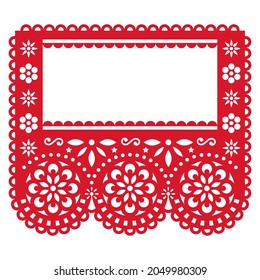 Papel Picado Party Garland Decoration Vector Stock Vector (Royalty Free ...