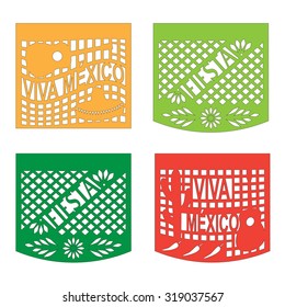 Papel Picado ready-made template for cutting