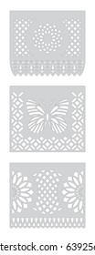 Papel Picado template for cutting