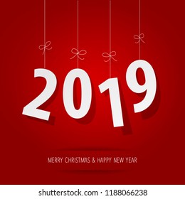 Paper 2019 digits on a red background.