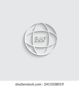 paper  360 degree -  vector icon