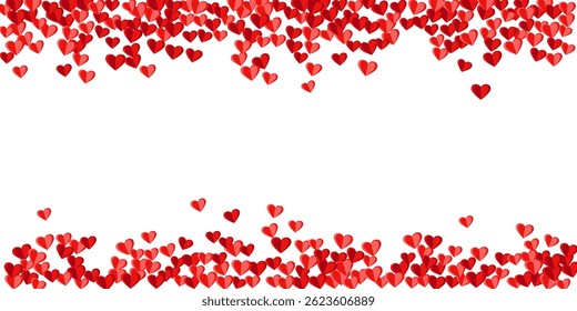 Paper 3D sweet heart shapes romantic background design. Wedding decorative elements. Banner background. Cute heart amour symbols illustration.