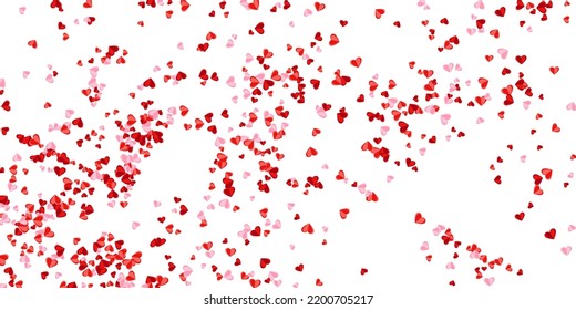 Paper 3D sweet heart symbols explosion background design. Women's Day decor. Banner backdrop. Colorful heart marriage signs illustration.
