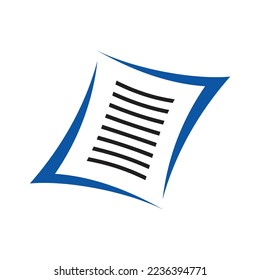 plantilla de icono del logotipo de papel 6