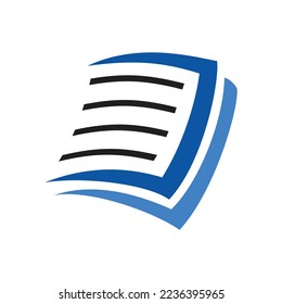 plantilla de icono del logotipo de papel 8