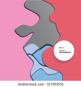 Paper abstract background . Vector illustration. Colorful