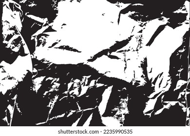 Abstrakte Tapete-Wandrisse und Flakes auf Farbhintergrund.