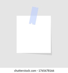 Papier mit Klebeband, Vektorgrafik-Hintergrund, einzelne Illustration