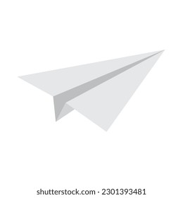 Plano o letras de aire de papel y símbolo de mensaje icono vector - 2