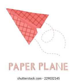 Paper airplane.