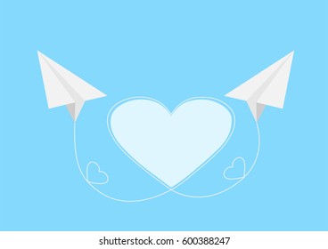 Paper airplane announcement