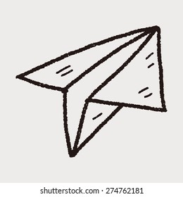 paper airplane doodle