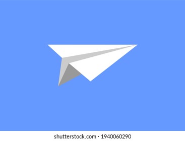 PAPER AIRPLANE DRAWING WITH SKY BACKGROUND
