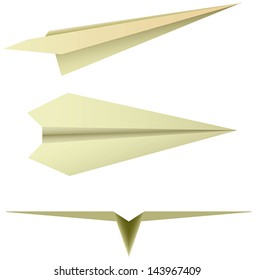 paper airplane, EPS10 image, Vector