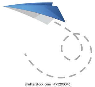 Paper Airplane Flying