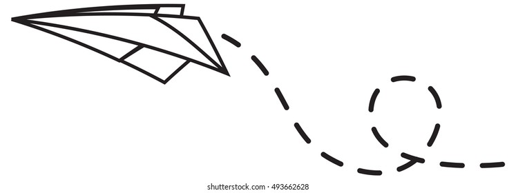 Paper Airplane Flying