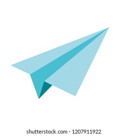 paper airplane flying icon