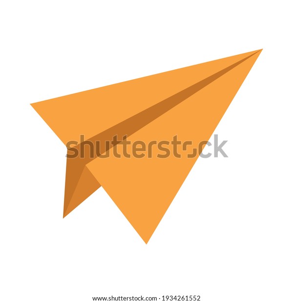 paper
airplane flying toy icon vector illustration
design