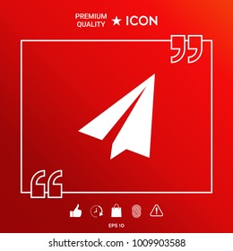 Paper airplane icon