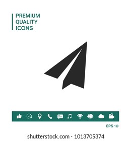 Paper airplane icon