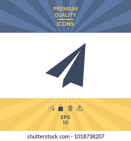 Paper airplane icon