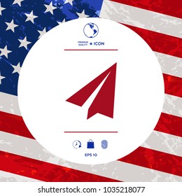 Paper airplane icon